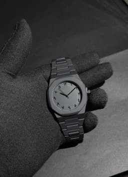 Kromio® Jet Black Arabic Watch view 2
